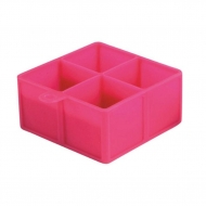 Форма для льда "Куб" 4 ячейки 4,5*4,5 см силикон P.L. - BarWare