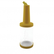 Емкость для сока 1 л с лейкой желтая пластик The Bars