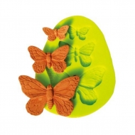 Силиконовая форма "Бабочки" 7,5*6 см (1,5/2,5/4 см) P.L. Proff Cuisine