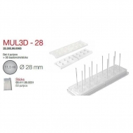 Форма кондитерская MUL3D-28 набор, ячейки d=2,8 см силикон, Италия