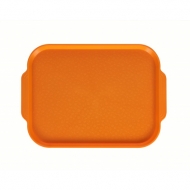 Поднос столовый 450х355 с ручками светло-оранжевый [7071]