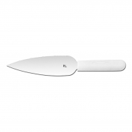 Лопатка кондитерская 16*4,8 см прямая с зубчикам нерж. с пласт. ручкой черная Proff Chef Line