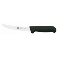 Нож обвалочный 150/280 мм. изогнутый, черный SAFE Icel /1/