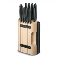 Набор ножей на деревянной подставке, 11 шт, h=35,5 см Victorinox
