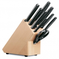 Набор ножей на деревянной подставке, 9 шт, h=28 см Victorinox