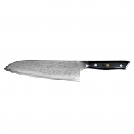 Шеф-нож 175 мм "Сантоку" дамасская сталь, Premium P.L. Proff Cuisine