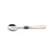 Ложка десертная 18,8 см, нерж., акрил, Pearl Ivory /12/