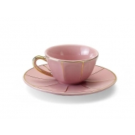 Кофейная пара 50 мл, цвет Rosa, чашка: h 4,5 см, d 6,8 см, блюдце: d 11 см, Vintage&Bitossi