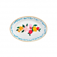 Блюдо овальное Fiori e limoni, 19,5x13 см, Con Amore&Bitossi
