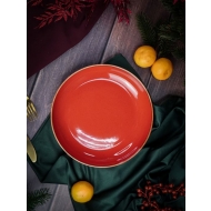 Салатник полуглубокий d 22 см h 4 см 835 мл фарфор цвет красный Seasons