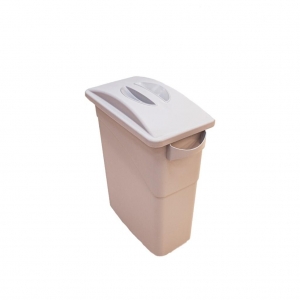 Бак контейнер для мусора 60 л 50*26 см h=69 см серый узкий P.L.-BARBOSSA