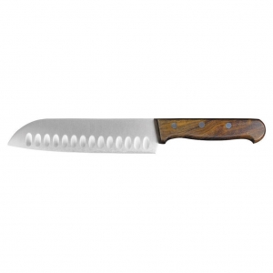 Нож-шеф 175 мм "Сантоку" деревянная ручка, Wood P.L. Proff Cuisine