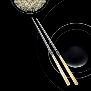 Палочки японские, 22 см, нерж., акрил, Pearl Ivory /12/ Палочки японские, 22 см, нерж., акрил, Pearl Ivory /12/