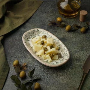 Блюдо овальное 19*11 см h2,4 см 200 мл емкость для закусок Oliva By Bone Innovation [bb] [6]