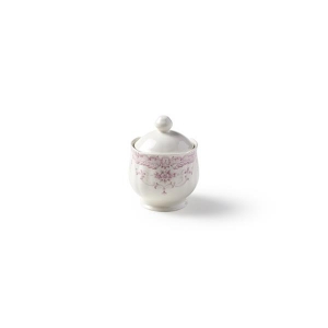 Сахарница с крышкой H 11,5 8,4 см, цвет декора розовый Rose&Bitossi