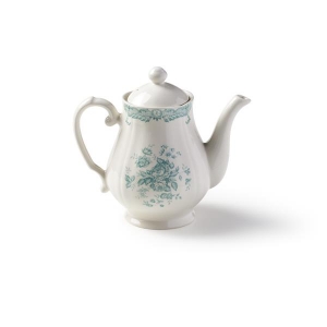 Чайник с крышкой 965 мл H 19,5 см, цвет декора бирюзовый Rose&Bitossi