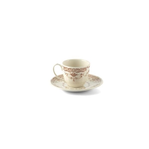 Кофейная пара 85 мл, цвет декора терракотовый Rose&Bitossi