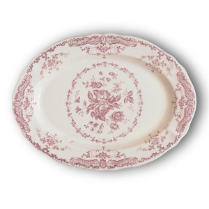 Блюдо овальное 30,5x22 см, цвет декора розовый Rose&Bitossi