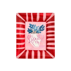 Блюдо прямоугольное Fiori azzurri, 20,5x17 см, Con Amore&Bitossi