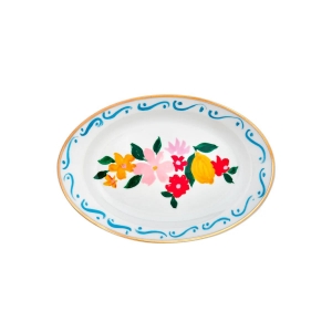Блюдо овальное Fiori e limoni, 19,5x13 см, Con Amore&Bitossi