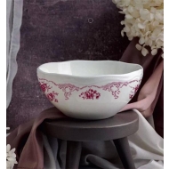 Салатник 750 мл, d 15,5 см h 7 см, фарфор, Red Rose