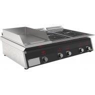 Плита индукционная комбинированная SMART INDUCTION K76-3PKB (с грилем)