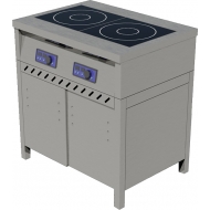 Плита индукционная ЦМИ ПИ-2ТДК 820 (820х600х870 мм) закрытая, двери-купе