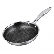 Сковорода 24/18 см, h4,5 см New Kitchen Honeycombs нерж. с антиприг. покр. ИНДУКЦИЯ