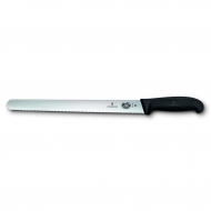 Нож для нарезки 360 мм с волнистым лезвием ручка фиброкс Victorinox Fibrox