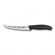 Нож для мягких сыров 130 мм волнистое лезвие с отверстием Victorinox