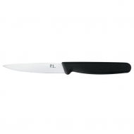 Нож для чистки 100 мм овощей и фруктов черная пластиковая ручка PRO-Line P.L.