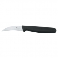 Нож для чистки овощей 70 мм Коготь пластиковая черная ручка PRO-Line P.L.