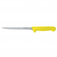 Нож филейный 200 мм желтая пластиковая ручка, PRO-Line P.L.