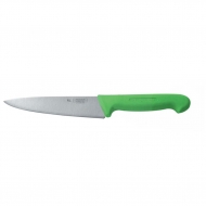 Нож поварской 160 мм зеленая пластиковая ручка, PRO-Line P.L.