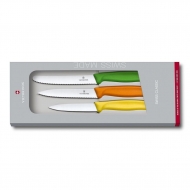 Набор ножей с цветными ручками, 3 предмета Victorinox