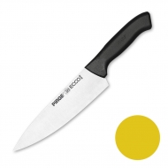 Нож поварской 19 см, желтая ручка Pirge