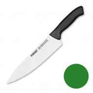 Нож поварской 21 см, зеленая ручка Pirge
