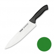 Нож поварской 23 см, зеленая ручка Pirge