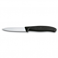Нож для очистки овощей, 8 см, черный набор 2шт Victorinox