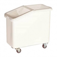 Контейнер для сыпучих продуктов 62 л 340*720*580 мм. (-5°C /+60°C) п/п на колесах, с совком, белый /1/4/