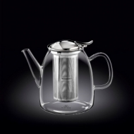 Чайник заварочный 950 мл с откидной крышкой и колбой нерж. Thermo Glass Wilmax