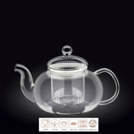 Чайник заварочный 1200 мл. с колбой термо стекло Thermo Glass Wilmax