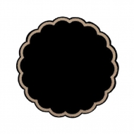 Салфетки черные под чашку (доллис), 9 слоев, 9 см 250 шт