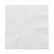 Салфетка бумажная двухслойная белая, 25*25 см, 100 шт, Garcia de Pou