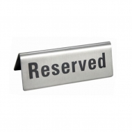 Табличка "Reserved" 12*5 см, нержавейка, P.L. Proff Cuisine