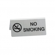 Табличка "NO SMOKING" 12*5 см, нержавейка, P.L. Proff Cuisine