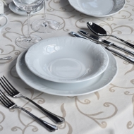 Тарелка глубокая 21 см. 300 мл, белая BENEDIKT /6/