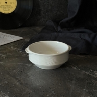 Чашка суповая с ручками 13 см. 400 мл, белая FLOW /24/