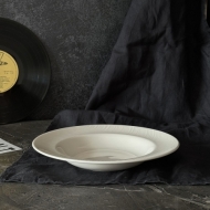 Тарелка глубокая 28 см. 430 мл, белая FLOW /24/