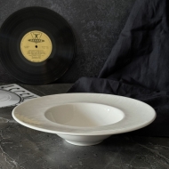 Тарелка для пасты/супа 30 см. 550 мл, белая FLOW /12/